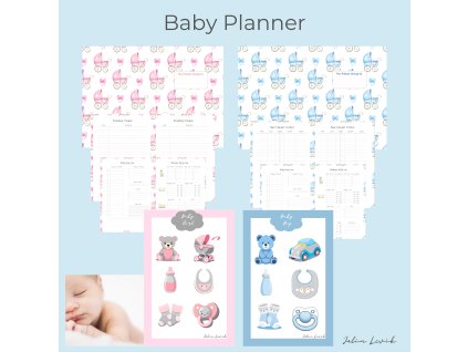 SET Digitálna listová náplň – Baby  planner (PDF)