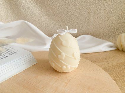 Svíčka Vajíčko srdíčkové