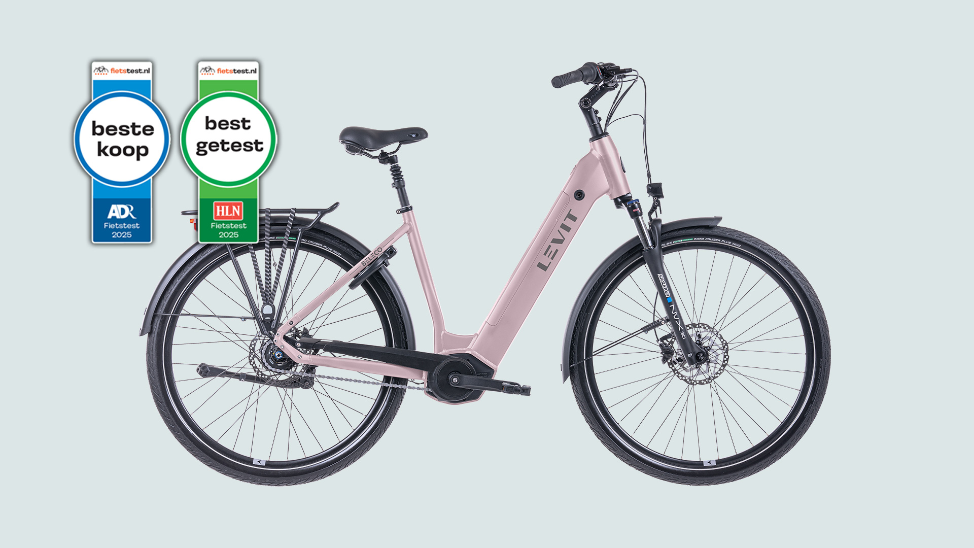 Levit wint opnieuw na een jaar de onderscheiding “Beste Koop” met het model Beleco in de onafhankelijke test van elektrische stadsfietsen tot €3.000 van fietstest.nl!