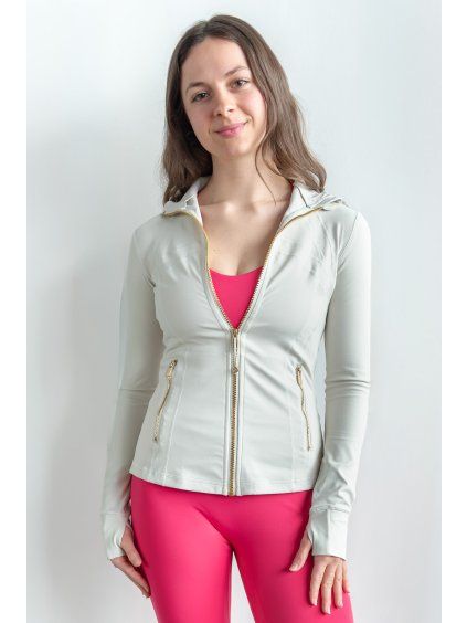sculptzip jacket white