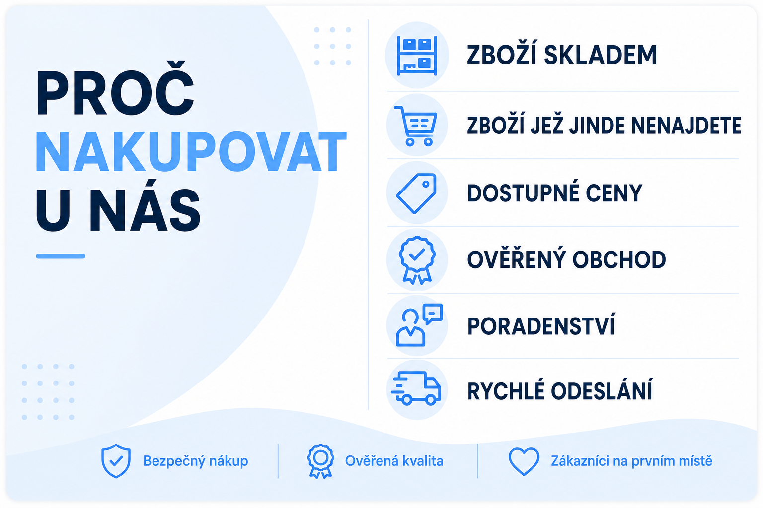 Proč nakupovat u nás