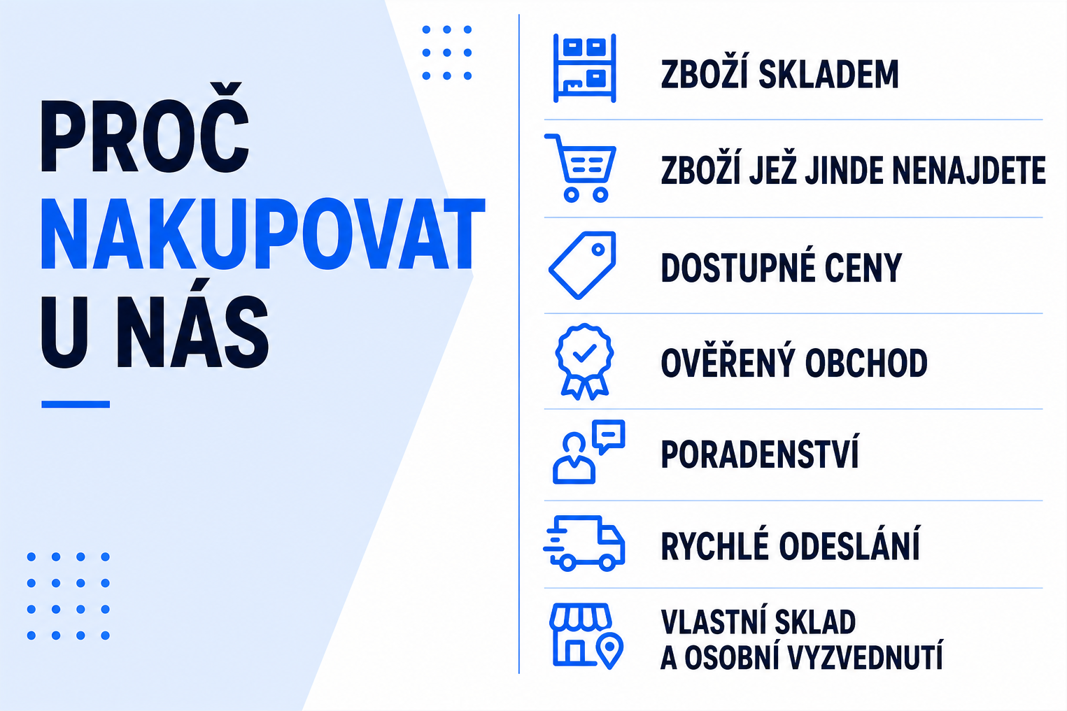 Proč nakupovat u nás