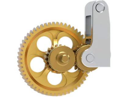 Bambu Lab tvrzené převody do extruderu - zlaté