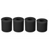 Sada čtyř silikonových válečků pod Hot Bed - černá