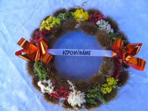 Věneček ze štětky soukenické - zlatý