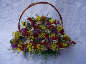 KOŠÍK SE ŠTĚTKOU SOUKENICKOU S UMĚLÝM CHVOJÍM - BEZ MAŠLE