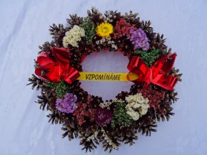 ŠIŠKOVÝ VĚNEČEK PŘÍRODNÍ - LAKOVANÝ - ČERVENÁ MAŠLE LESKLÁ