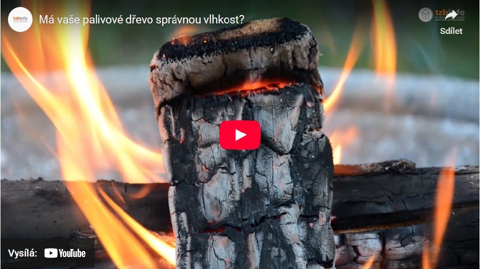 Vlhkost palivového dřeva ovlivňuje emise z kotle