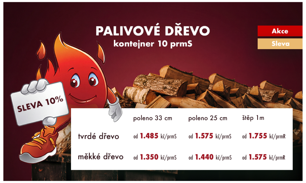 palivové dřevo kontejner