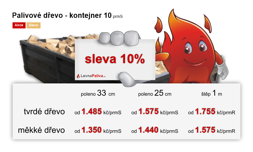 palivové dřevo kontejner