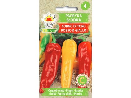 papryka slodka corno di toro rosso giallo f