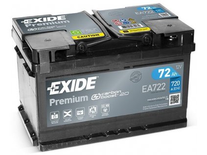 Autobaterie Exide Premium 12V 72Ah (EA722)