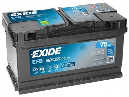 Autobaterie Exide EFB 12V 75Ah (EL752)