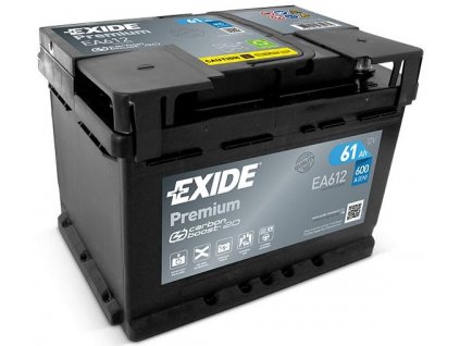 Autobaterie Exide Premium 12V 61Ah (EA612)