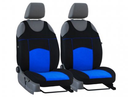 Autopotahy Autopotahy TUNING EXTREME s alcantarou, sada pro dvě sedadla, modré