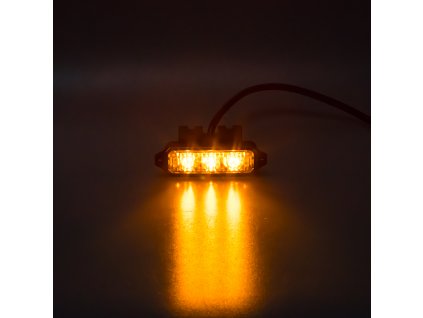 MINI PREDATOR 3x1W LED, 12-24V, oranžový, ECE R10