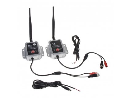 Sada přijímač/vysílač pro digitální bezdrátový VIDEO přenos, AHD, 4xPIN konektory