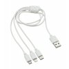 Nabíjecí USB kabel 3in1 (micro USB, iPhone, USB C)