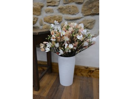 CERINO Umělá květina Magnolie větev 70cm růžová