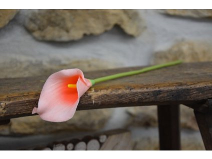 CERINO Umělá květina Kala 37cm růžová