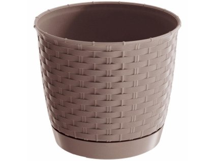 Prosperplast Květináč Ratolla DRLO 190, výška 17cm, mocca