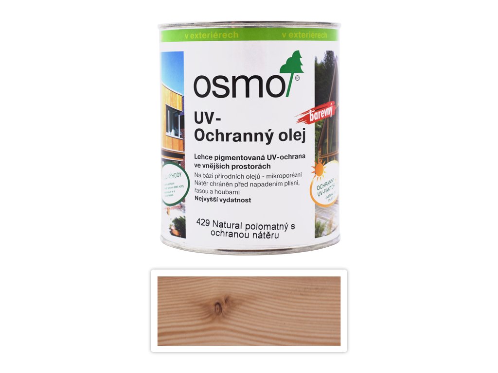 OSMO UV Olej Extra pro exteriéry 0.75 l Přírodní 429