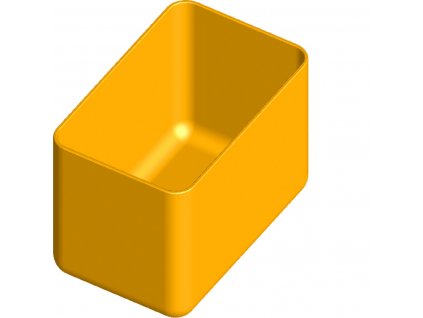 Organizér/box žlutý 90x57x64mm