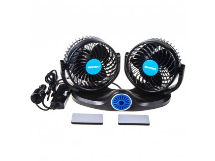 87947 ventilator duo na palubni desku 12v s ionizatorem