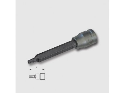 Hlavice zástrčná torx 1/2" T15x140mm