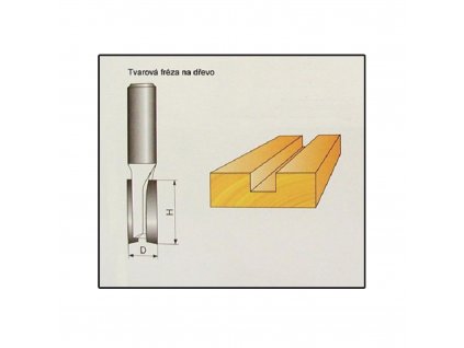 Tvarové frézy do dřeva 12x19mm