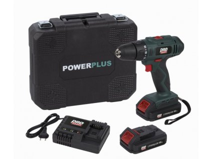 Powerplus POWP8040 Aku šroubovák / vrtačka 18V 2,0Ah LI-ION 2BAT