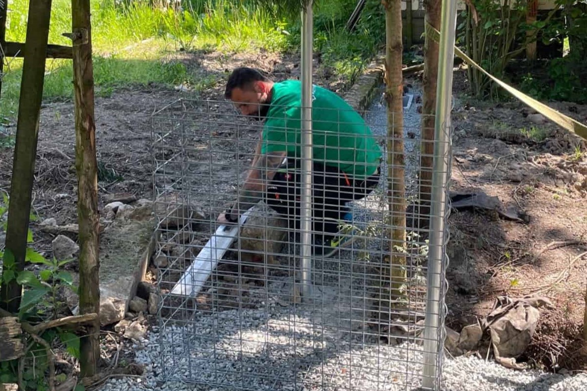 Jak postavit gabionový plot