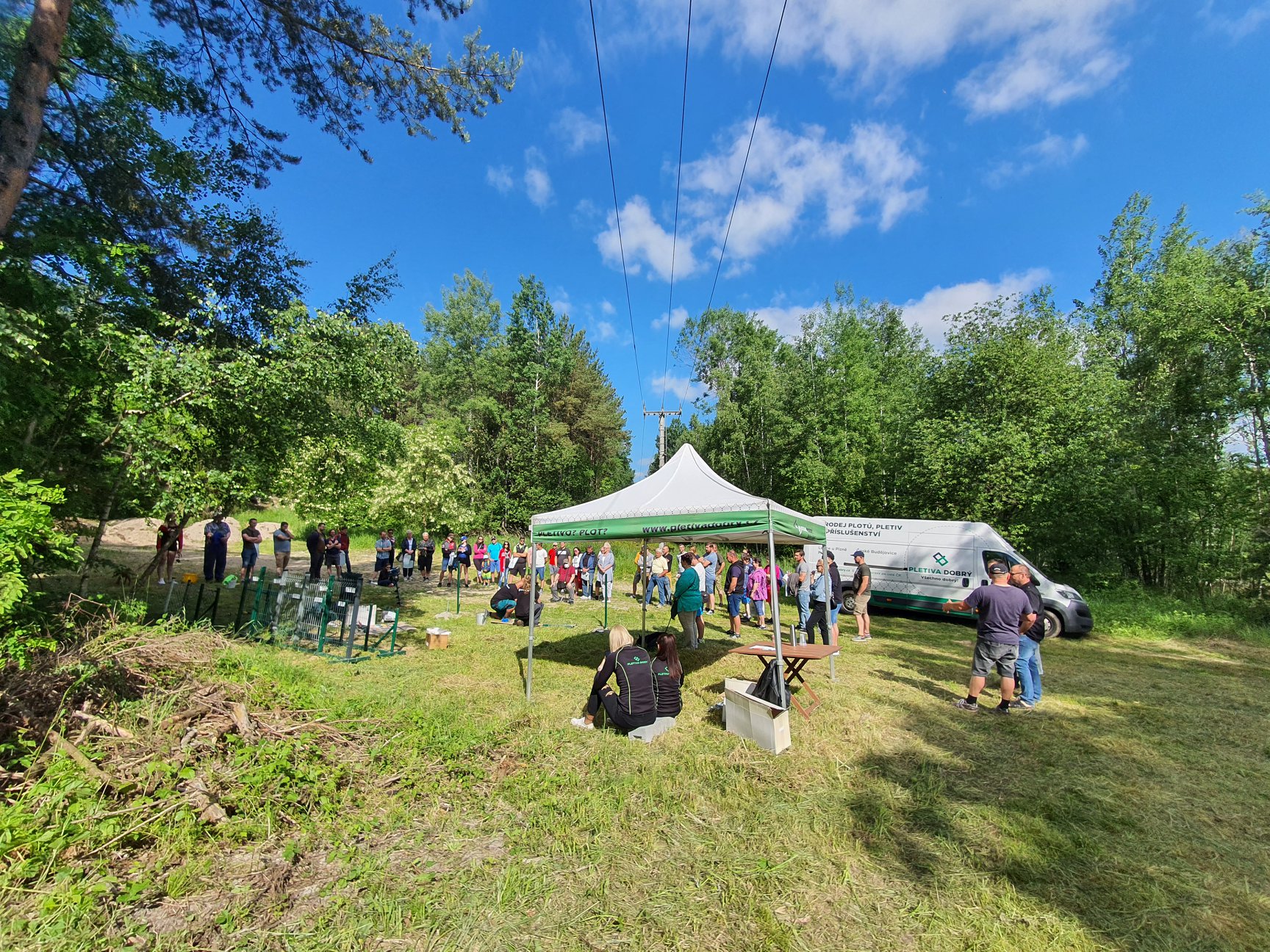 Ukázka stavby plotu - Historický den