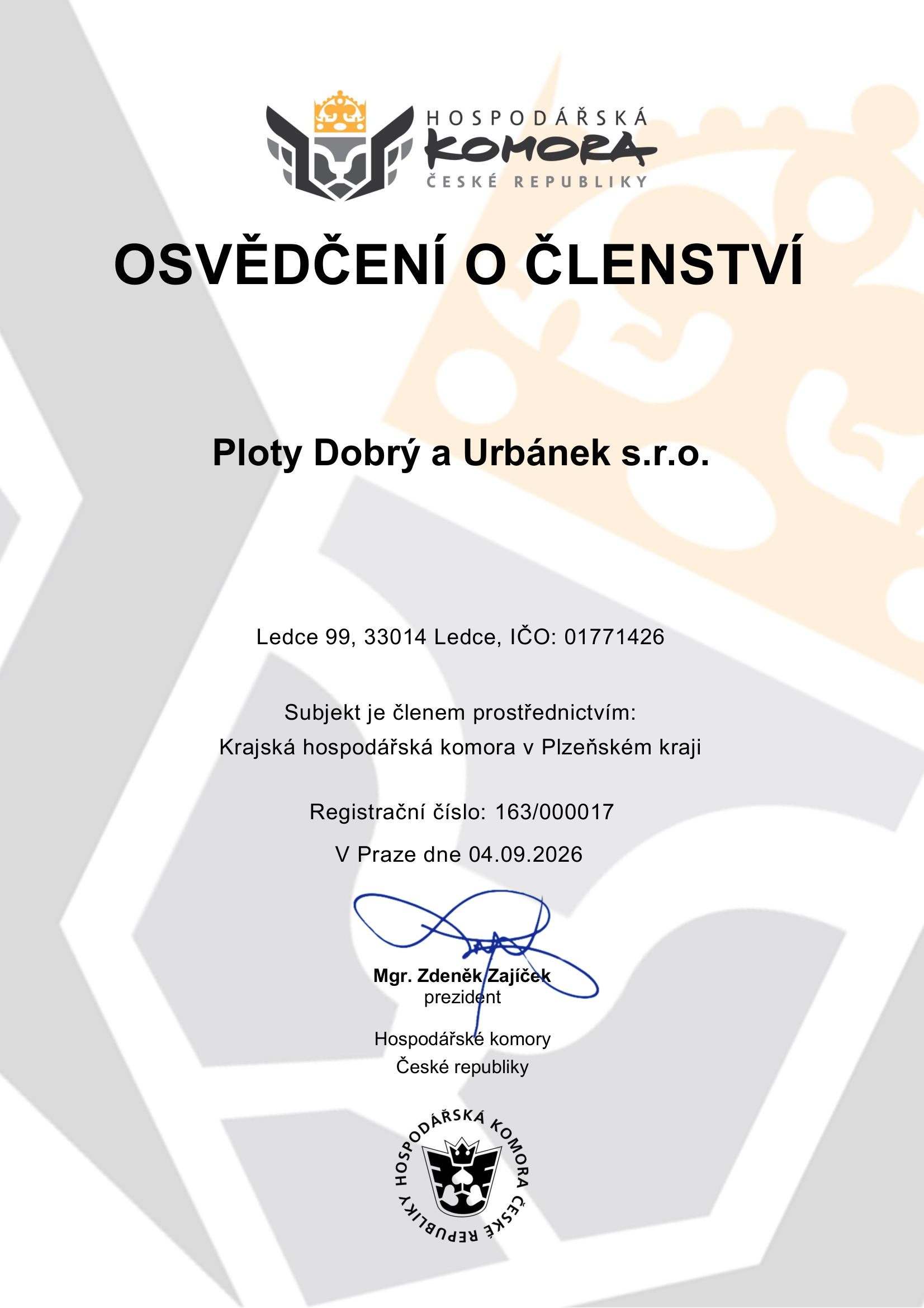 osvedceni-o-clenstvi