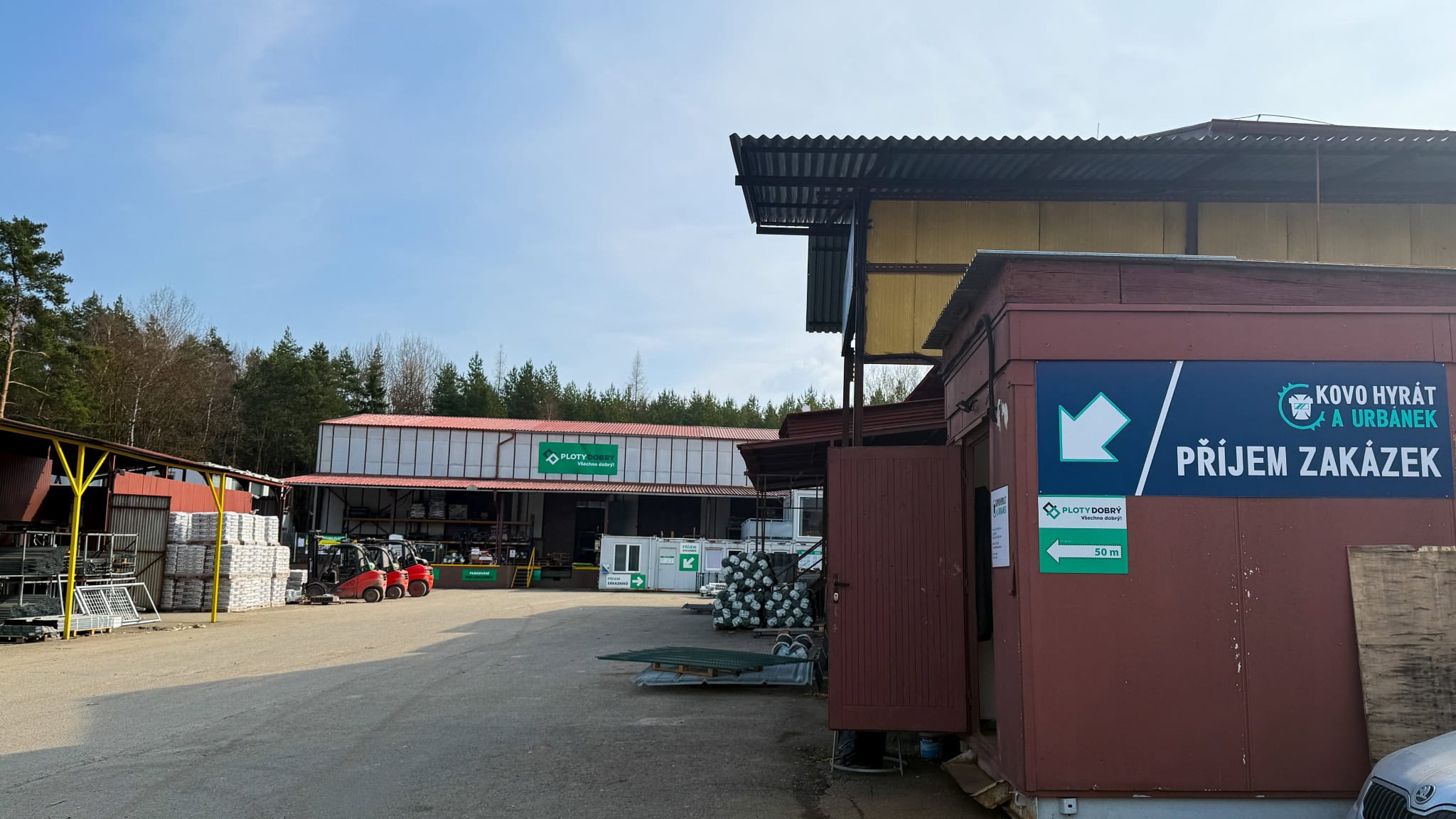 Centrální pobočka a hlavní sklad Ledce u Plzně – Ploty Dobrý