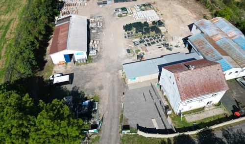 Pobočka Zabrušany z ptačí perspektivy – Ploty Dobrý