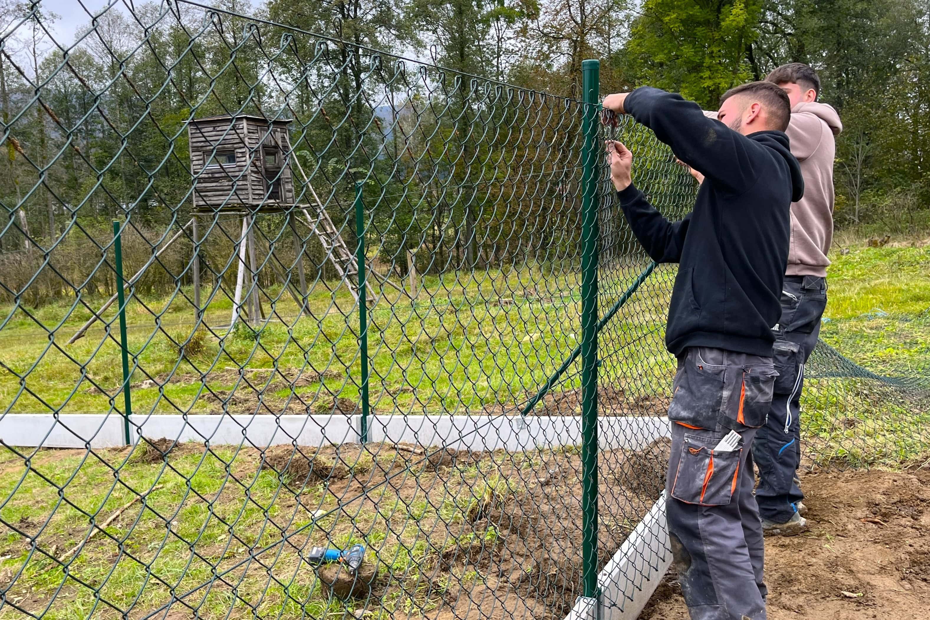 Fotografie – Montáž čtyřhranného pletiva – Ploty Dobrý