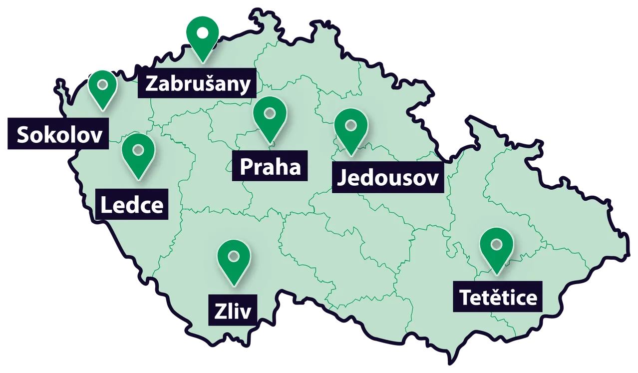 Mapa poboček Ploty Dobrý