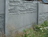 Montáž betonového plotu – Zbůch Montáž betonového plotu – Zbůch