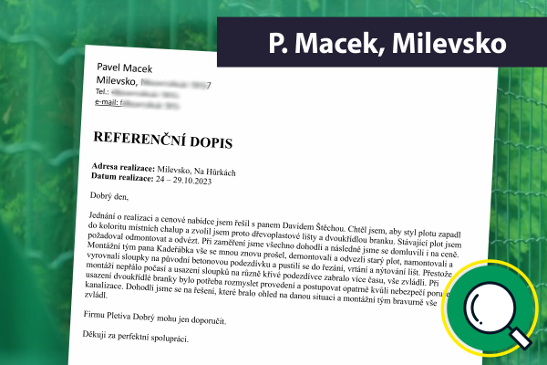 Reference – Ploty Dobrý