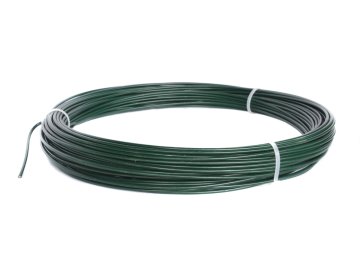Napínací drát poplastovaný zelený (PVC) 2,2/3,2 mm, délka 16 m