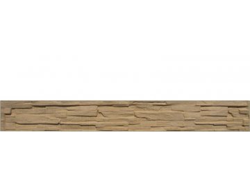 Betonová deska plotová sokl, jednostranná– 200 x 25 cm, štípaný kámen - pískovec