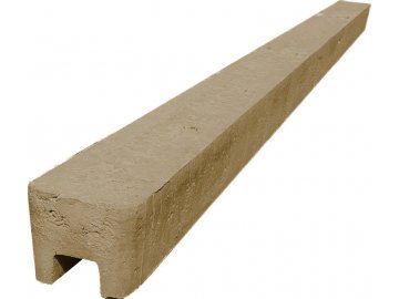 Betonový sloupek na plot 175 cm koncový hladký - pískovec