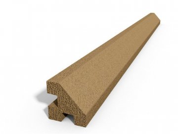 Betonový sloupek na plot 175 cm rohový hladký - pískovec