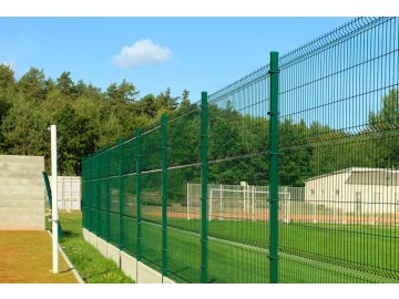 Dobříč plotové panely zelené 3D