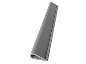 Zakončovací klip 19 cm, šedý – k plastovým pásům