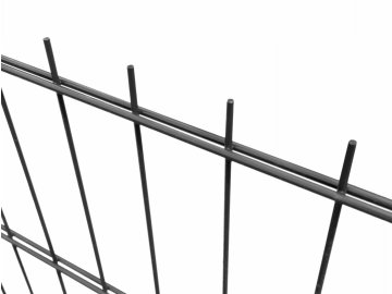 Plotový panel 2D DOUBLE LIGHT – 83 cm, drát 5/4/5 mm, antracit