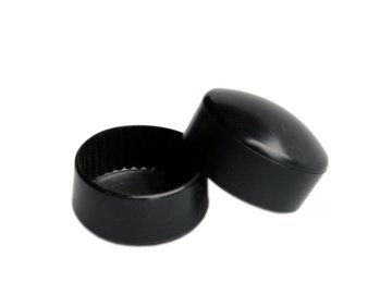 Čepička PVC 76 mm - černá