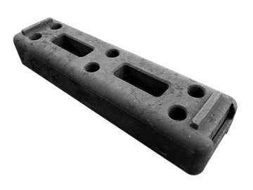 Betonový podstavec pod mobilní oplocení z druhotných materiálů