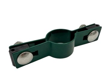 Příchytka plotového panelu na sloupek 38 mm - průběžná, zelená